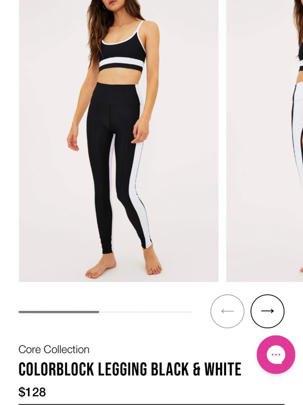 Beach Riot Colorblock Leggings Black White Small – High Rise Activewear EUC